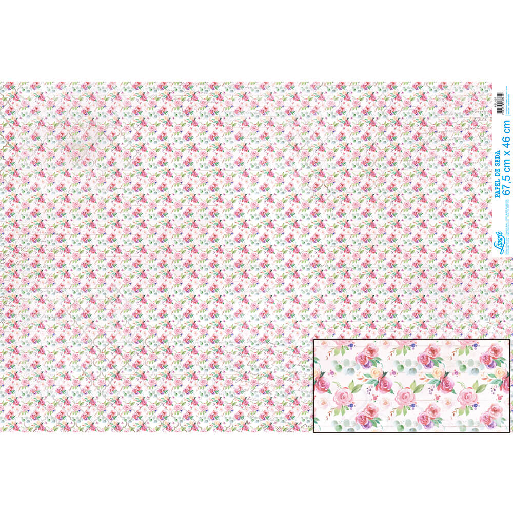 PAPEL DE SEDA - COLECAO MINI ROSAS PSL-027