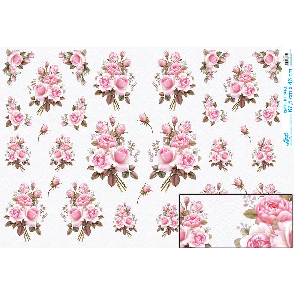 PAPEL DE SEDA - COLECAO ROSAS PSL-026