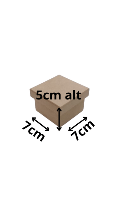 CAIXA TAMPA SAPATO 7X7X5 CM 3MM