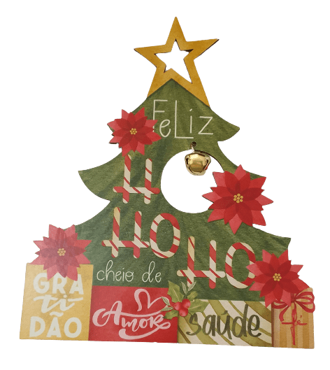 ARVORE DE NATAL COM GUIZO