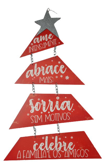 PLACA ARVORE NATAL AME INTENSAMENTE 3MM