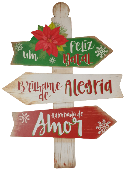 PLACA UM FELIZ NATAL