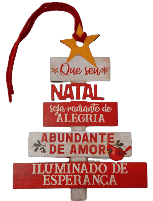 TAG DECORATIVA ARVORE DE NATAL