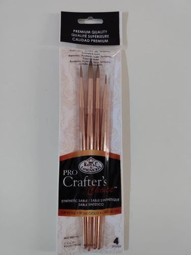 KIT CRAFTERS CHOICE PRO ROSE GOLD 4 PINCEIS ROUNDS (REDONDOS) - RCC PRO110