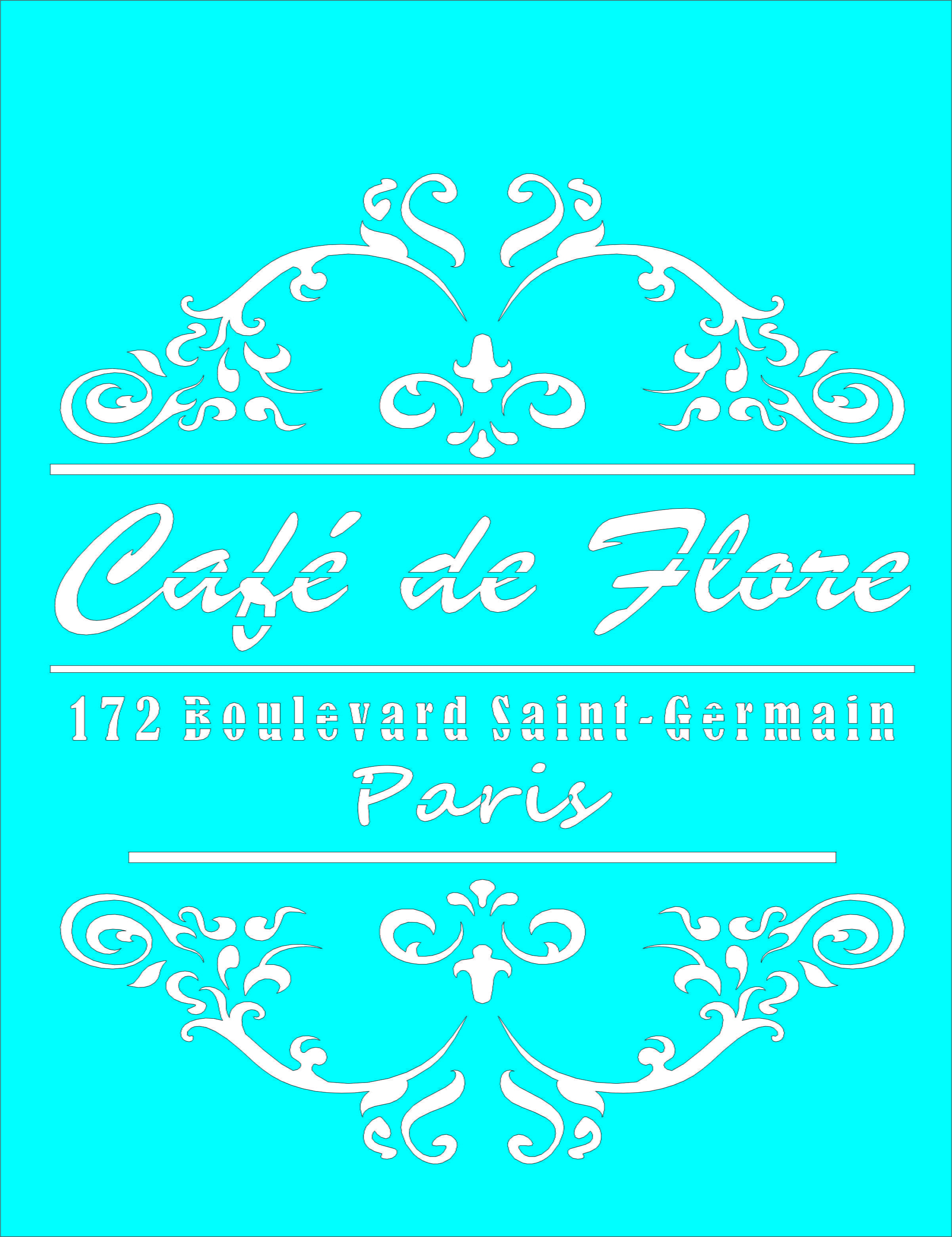 STENCIL JOIA CAFE DE FLORE  20*26 CM JN 1599