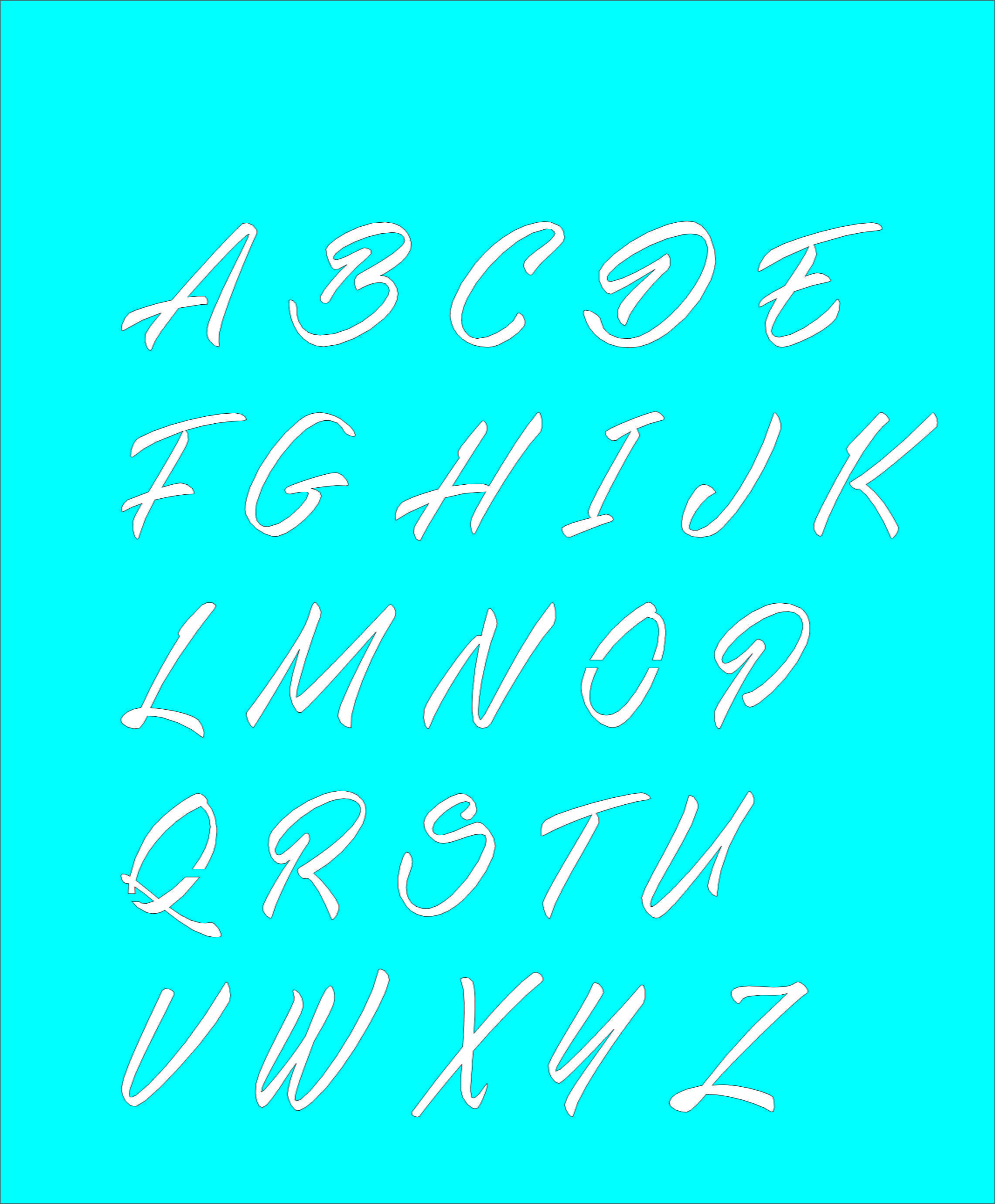 STENCIL JOIA letras alfabeto  20x26 CM JN 1542