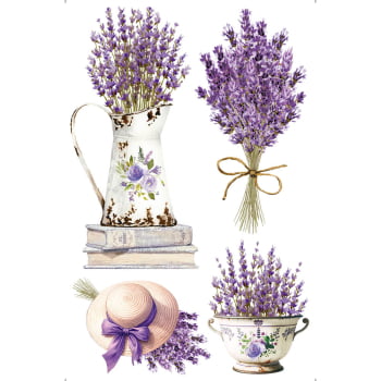 TRANSFER DE IMAGEM SMALL -9,8 X 15 CM LAVANDA TIS-009