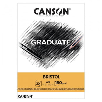 BL CANSON GRADUATE BRISTOL 180G A3 20F C400110384