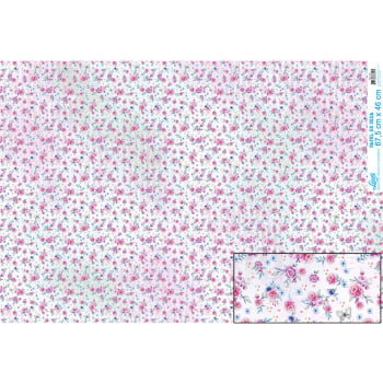 PAPEL DE SEDA - COLECAO MINI FLORES COM BORBOLETA PSL-031