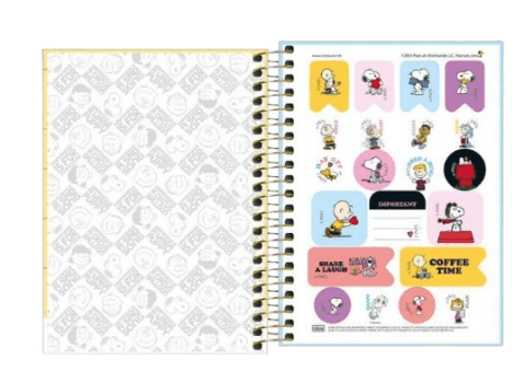 CADERNO ESPIRAL SNOOPY 80 FOLHAS EXPAND YOUR MIND