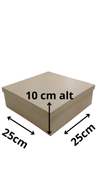 CAIXA TAMPA SAPATO 25X25X10 3MM