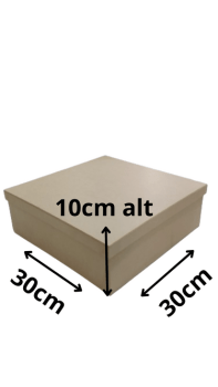 CAIXA TAMPA SAPATO 30X30X10 3MM