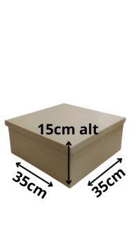 CAIXA TAMPA SAPATO 35X35X15 3MM