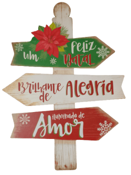 PLACA UM FELIZ NATAL