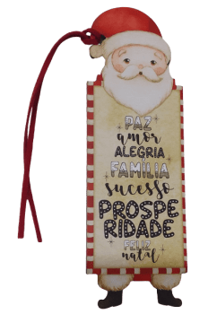 TAG DECORATIVA PAPAI NOEL PAZ