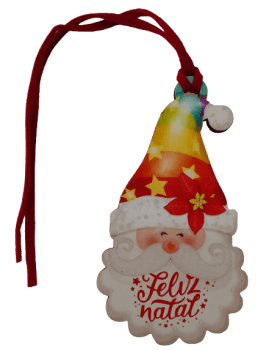 TAG DECORATIVA PAPAI NOEL TOUCA
