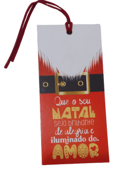 TAG DECORATIVA ROUPA PAPAI NOEL