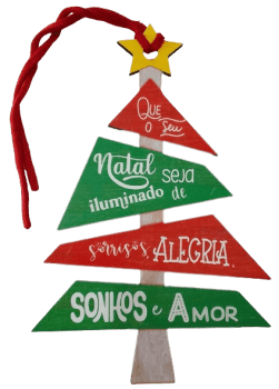 TAG DECORATIVO  NATAL ILUMINADO