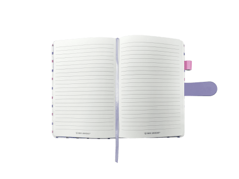 CADERNO A5 CAPA PU FECHO D GRID 80FOLHAS