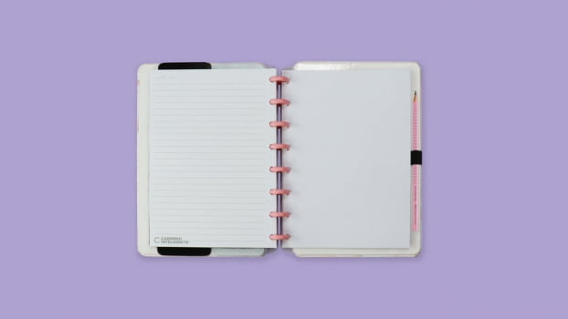 CADERNO PINK MARBLE DREAM - A5