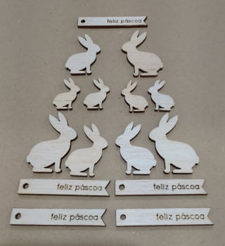 APLIQUE MADEIRINHA -PASCOA COELHO E TAGS