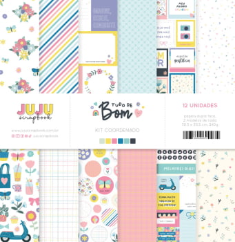 KIT COORDENADO - TUDO DE BOM JUJU SCRAPBOOK