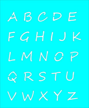 STENCIL JOIA alfabeto letras 20x26 CM JN 1543