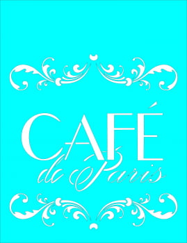 STENCIL JOIA CAFE DE PARIS  20*26 CM JN 1562