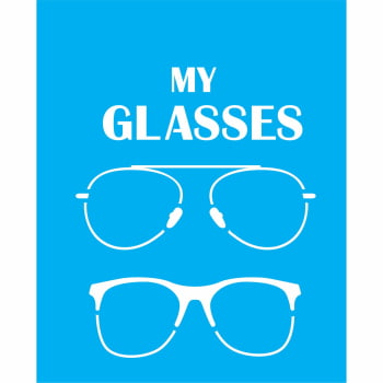 STENCIL MY GLASSES 15X20 CM JC 1431