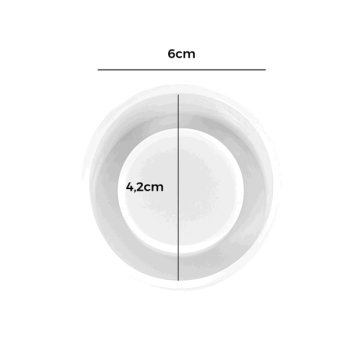 MOLDE DE SILICONE PORTA VELA 1 ESPAÇO