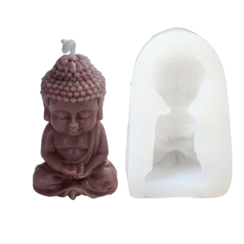 MOLDE DE SILICONE PORTA VELA BUDA 02