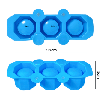 MOLDE DE VELA VASO 3 HEXÁGONAL