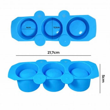 MOLDE DE VELA VASO 3 REDONDOS